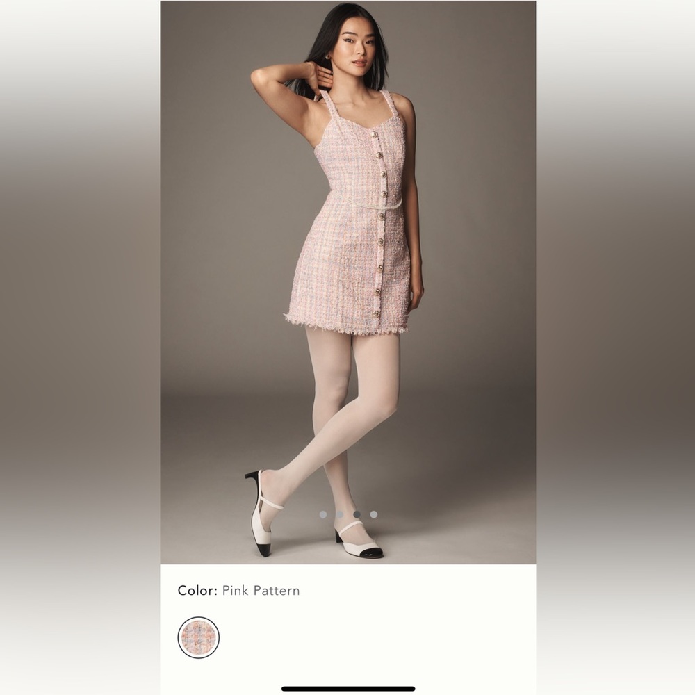 Walter Baker Cecilia Sleeveless Tweed Mini Dress